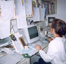 Rebecca at work